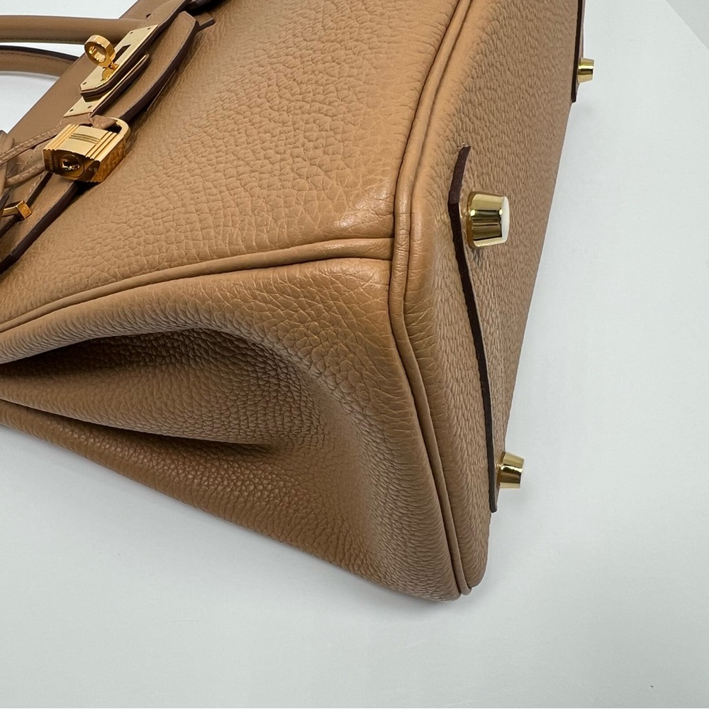 Hermes Birkin 30 Biscuit Tan Beige Clemence Leather Gold Hardware - Picture 9 of 16